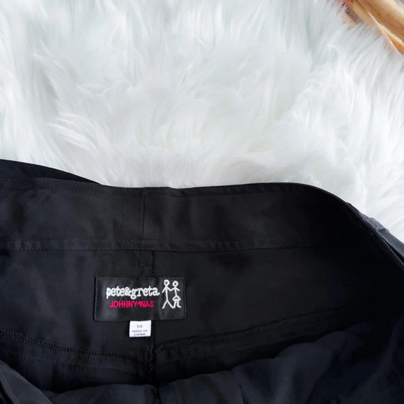 Johnny Was Pete & Greta Jackie Utility Pants Black Tie Belt Tapered Jogger 14 - Picture 10 of 15